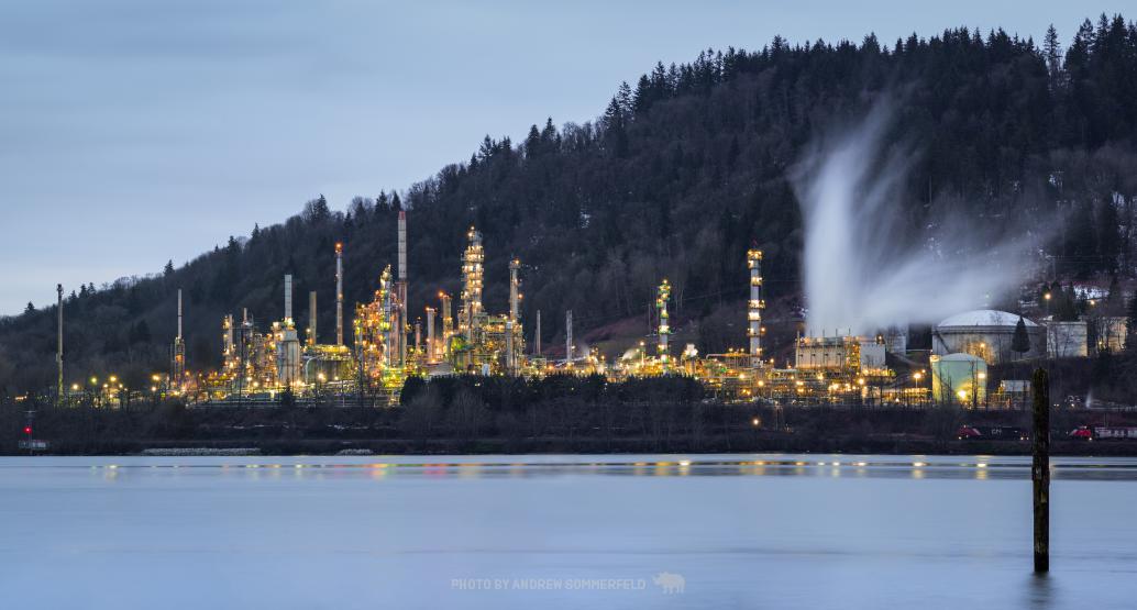 Good Morning, Burnaby Refinery by Andrew Sommerfeld